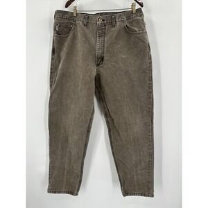 Vintage Carhartt Jeans Faded Brown Denim USA Made WU182 Men's Size 42x38
